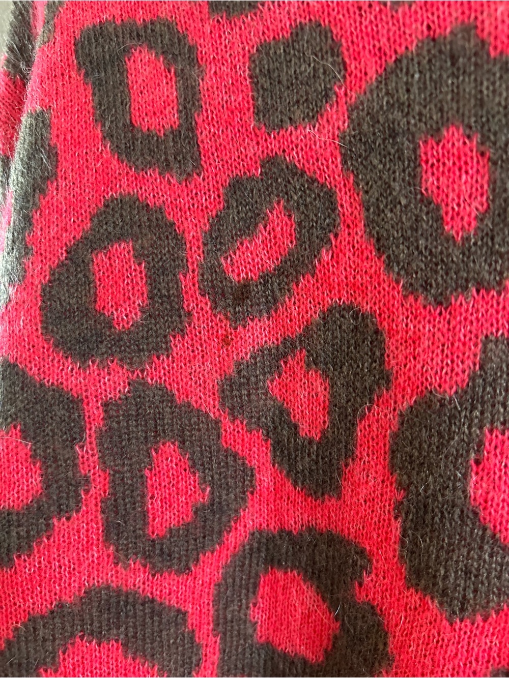 Aritzia Tna Utica Sweater in the Soot/Dayglow Pink colorway - Picture 3 of 6